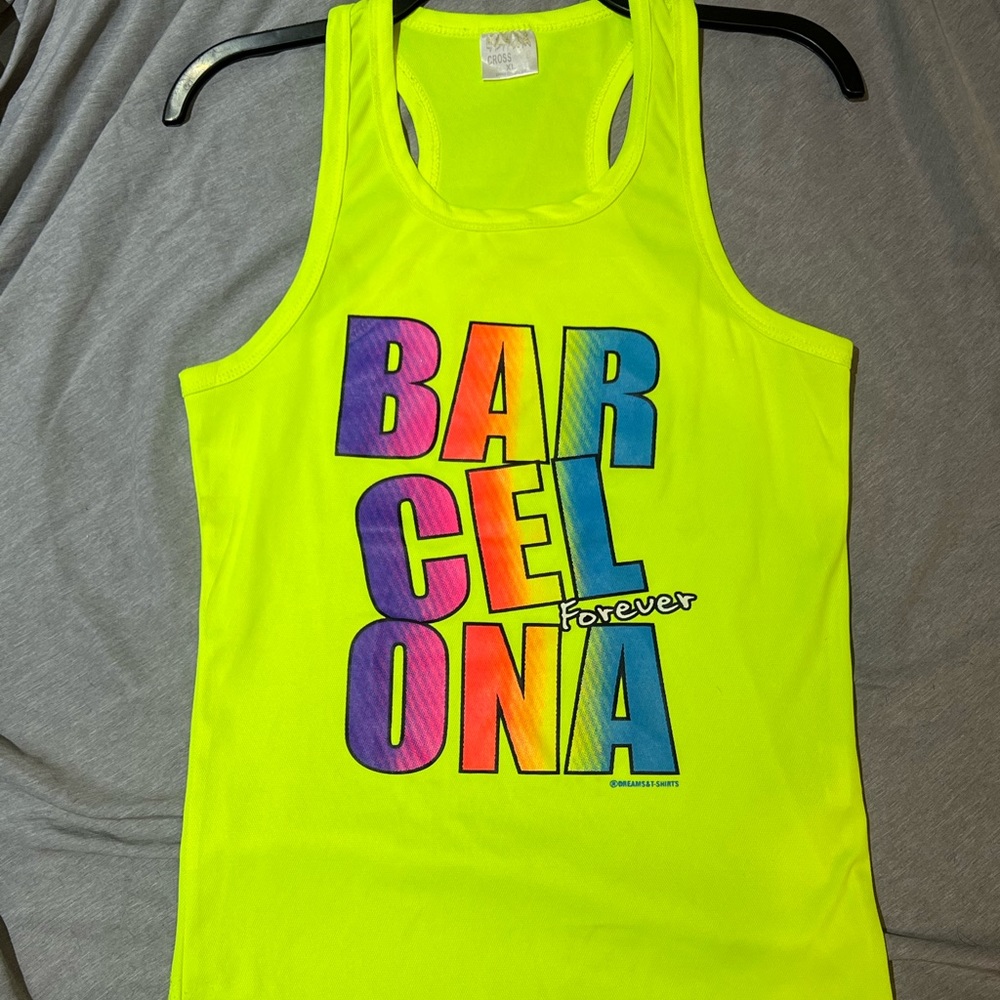 Barcelona Forever - Unique Neon Tank‎ top - Women’s S/M • Men’s XS • Kids XL